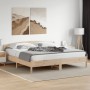 Estructura de cama con cabecero madera maciza de pino 200x200cm de , Camas y somieres - Ref: Foro24-3216188, Precio: 202,13 €...