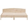 Estructura de cama con cabecero madera maciza de pino 200x200cm de , Camas y somieres - Ref: Foro24-3216188, Precio: 202,13 €...