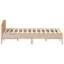 Estructura de cama con cabecero madera maciza de pino 200x200cm de , Camas y somieres - Ref: Foro24-3216188, Precio: 202,13 €...
