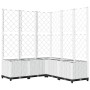 Jardinera con enrejado PP blanco 120x120x136 cm de , Maceteros y jardineras - Ref: Foro24-153288, Precio: 196,46 €, Descuento: %