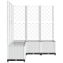 Jardinera con enrejado PP blanco 120x120x136 cm de , Maceteros y jardineras - Ref: Foro24-153288, Precio: 196,46 €, Descuento: %