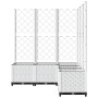 Jardinera con enrejado PP blanco 120x120x136 cm de , Maceteros y jardineras - Ref: Foro24-153288, Precio: 196,46 €, Descuento: %