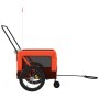 Remolque de bicicleta mascotas hierro tela Oxford naranja negro de , Cochecitos para mascotas - Ref: Foro24-93942, Precio: 11...