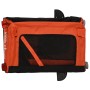 Remolque de bicicleta mascotas hierro tela Oxford naranja negro de , Cochecitos para mascotas - Ref: Foro24-93942, Precio: 11...