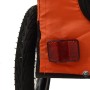Remolque de bicicleta mascotas hierro tela Oxford naranja negro de , Cochecitos para mascotas - Ref: Foro24-93942, Precio: 11...