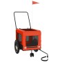 Remolque de bicicleta mascotas hierro tela Oxford naranja negro de , Cochecitos para mascotas - Ref: Foro24-93928, Precio: 97...
