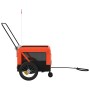 Remolque de bicicleta mascotas hierro tela Oxford naranja negro de , Cochecitos para mascotas - Ref: Foro24-93928, Precio: 97...