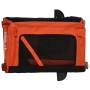 Remolque de bicicleta mascotas hierro tela Oxford naranja negro de , Cochecitos para mascotas - Ref: Foro24-93928, Precio: 97...