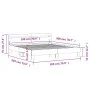Oak brown engineered wood bed with headboard 180x200 cm by , Beds and slatted bases - Ref: Foro24-3207405, Price: 169,29 €, D...