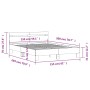 Cama con cabecero madera de ingeniería gris Sonoma 150x200 cm de , Camas y somieres - Ref: Foro24-3207418, Precio: 149,07 €, ...