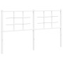 Cabecero de metal blanco 150 cm de , Cabeceros y pies de cama - Ref: Foro24-355644, Precio: 35,67 €, Descuento: %