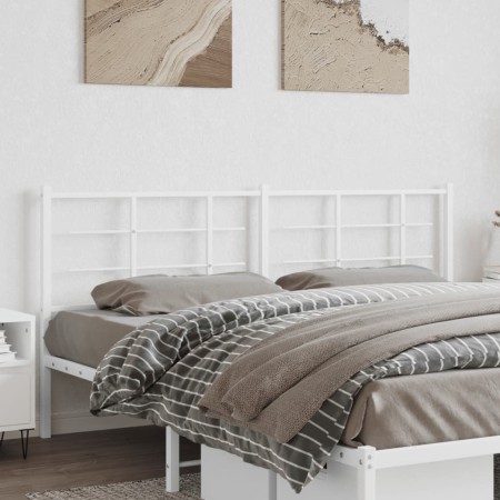 Cabecero de metal blanco 180 cm de , Cabeceros y pies de cama - Ref: Foro24-355646, Precio: 36,77 €, Descuento: %