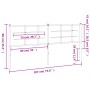 Cabecero de metal blanco 180 cm de , Cabeceros y pies de cama - Ref: Foro24-355646, Precio: 36,77 €, Descuento: %