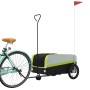 Remolque para bicicleta hierro negro y verde 45 kg de , Remolques para bicicletas - Ref: Foro24-94074, Precio: 99,70 €, Descu...