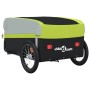 Remolque para bicicleta hierro negro y verde 45 kg de , Remolques para bicicletas - Ref: Foro24-94074, Precio: 99,70 €, Descu...