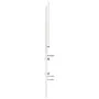 Cabecero de cama madera maciza de pino blanco 150 cm de , Cabeceros y pies de cama - Ref: Foro24-842499, Precio: 44,30 €, Des...