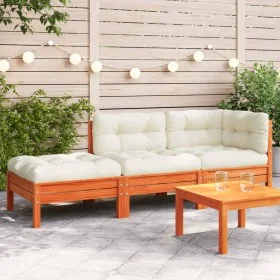 Gartensofa mit Kissen und Fußstütze 2 Sitze von , Modulare Sofas für den Außenbereich - Ref: Foro24-838174, Preis: 256,65 €, ...