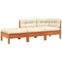 Gartensofa mit Kissen und Fußstütze 2 Sitze von , Modulare Sofas für den Außenbereich - Ref: Foro24-838174, Preis: 256,65 €, ...