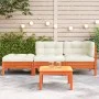 Gartensofa mit Kissen und Fußstütze 2 Sitze von , Modulare Sofas für den Außenbereich - Ref: Foro24-838174, Preis: 256,65 €, ...