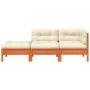 Gartensofa mit Kissen und Fußstütze 2 Sitze von , Modulare Sofas für den Außenbereich - Ref: Foro24-838174, Preis: 256,65 €, ...