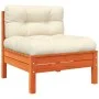 Gartensofa mit Kissen und Fußstütze 2 Sitze von , Modulare Sofas für den Außenbereich - Ref: Foro24-838174, Preis: 256,65 €, ...
