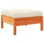 Gartensofa mit Kissen und Fußstütze 2 Sitze von , Modulare Sofas für den Außenbereich - Ref: Foro24-838174, Preis: 256,65 €, ...