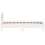 Estructura de cama con cabecero madera pino blanco 75x190 cm de , Camas y somieres - Ref: Foro24-842679, Precio: 85,80 €, Des...