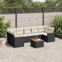 Set de sofás de jardín 8 piezas y cojines ratán sintético negro de , Conjuntos de jardín - Ref: Foro24-3258213, Precio: 474,8...