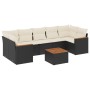 Set de sofás de jardín 8 piezas y cojines ratán sintético negro de , Conjuntos de jardín - Ref: Foro24-3258213, Precio: 474,8...