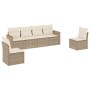 Juego de sofás jardín con cojines 6 pzas ratán sintético beige de , Conjuntos de jardín - Ref: Foro24-3258264, Precio: 390,94...