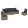 Set de muebles de jardín 6 pzas y cojines ratán sintético gris de , Conjuntos de jardín - Ref: Foro24-3258266, Precio: 345,83...