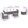 Set sofás de jardín 7 piezas y cojines ratán sintético beige de , Conjuntos de jardín - Ref: Foro24-3258272, Precio: 412,43 €...