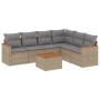 Set sofás de jardín 7 piezas y cojines ratán sintético beige de , Conjuntos de jardín - Ref: Foro24-3258412, Precio: 450,66 €...