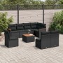 Set de sofás de jardín 8 piezas y cojines ratán sintético negro de , Conjuntos de jardín - Ref: Foro24-3258450, Precio: 563,8...