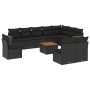 Set de sofás de jardín 11 pzas y cojines ratán sintético negro de , Conjuntos de jardín - Ref: Foro24-3258478, Precio: 679,58...