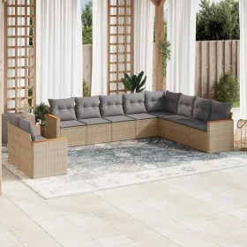 Juego de sofás jardín con cojines beige 10 pzas ratán sintético de , Conjuntos de jardín - Ref: Foro24-3258517, Precio: 654,6...
