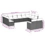Set de sofás de jardín 12 pzas y cojines ratán sintético marrón de , Conjuntos de jardín - Ref: Foro24-3258846, Precio: 787,2...