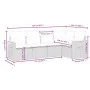 5-piece garden furniture set with black synthetic rattan cushions by , Garden sets - Ref: Foro24-3259185, Price: 375,35 €, Di...