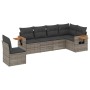 Set de muebles de jardín 6 pzas y cojines ratán sintético gris de , Conjuntos de jardín - Ref: Foro24-3259260, Precio: 405,14...