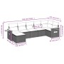 Set de sofás de jardín 7 piezas con cojines ratán PE gris de , Conjuntos de jardín - Ref: Foro24-3259435, Precio: 461,65 €, D...