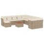Set de sofás de jardín 12 pzas y cojines ratán sintético marrón de , Conjuntos de jardín - Ref: Foro24-3223979, Precio: 721,7...