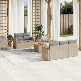 Juego de sofás jardín con cojines 6 pzas ratán sintético beige de , Conjuntos de jardín - Ref: Foro24-3258188, Precio: 410,86...