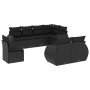 Set de sofás de jardín 8 piezas y cojines ratán sintético negro de , Conjuntos de jardín - Ref: Foro24-3253972, Precio: 577,0...