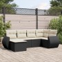 Set de sofás de jardín 6 piezas y cojines ratán sintético negro de , Conjuntos de jardín - Ref: Foro24-3253993, Precio: 386,2...