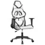 Silla gaming cuero sintético blanco y negro de , Sillones para videojuegos - Ref: Foro24-3143674, Precio: 114,88 €, Descuento: %
