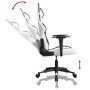 Silla gaming cuero sintético blanco y negro de , Sillones para videojuegos - Ref: Foro24-3143674, Precio: 115,91 €, Descuento: %