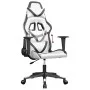 Silla gaming cuero sintético blanco y negro de , Sillones para videojuegos - Ref: Foro24-3143674, Precio: 114,88 €, Descuento: %