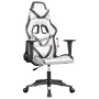 Silla gaming cuero sintético blanco y negro de , Sillones para videojuegos - Ref: Foro24-3143674, Precio: 115,91 €, Descuento: %