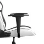 Silla gaming cuero sintético blanco y negro de , Sillones para videojuegos - Ref: Foro24-3143674, Precio: 114,88 €, Descuento: %