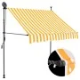 Toldo manual retráctil con LED blanco y naranja 100 cm de , Toldos - Ref: Foro24-145855, Precio: 84,95 €, Descuento: %